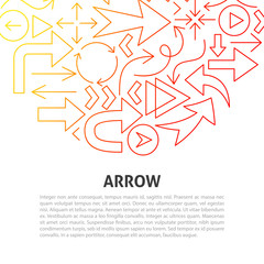 Wall Mural - Arrow Line Concept