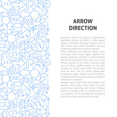 Poster - Arrow Direction Line Pattern Concept