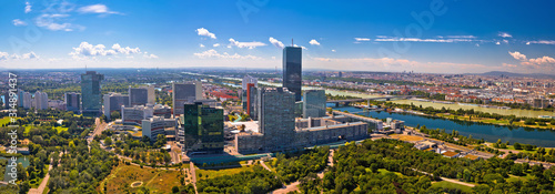 Photo Vienna skyline and cityscape aerial panoramic view