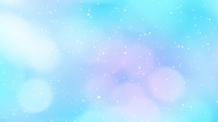 Wall Mural - Snow Moving blue glitter lights,Screen blur Light reflections loop.Bokeh blue particles blur lights background texture smooth motion graphics.Bright softness modern decoration.footage Video 4K.