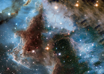Wall Mural - a colourful star forming region somewhere in deep space. science fiction wallpaper. elements of the 