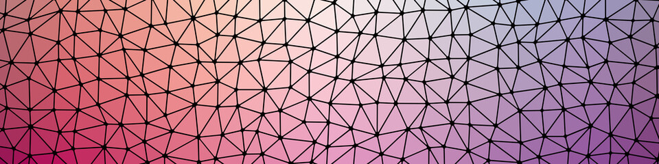 Abstract Low Polygon gradient Generative Art background illustration