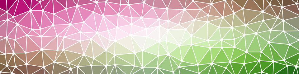 Abstract Low Polygon gradient Generative Art background illustration