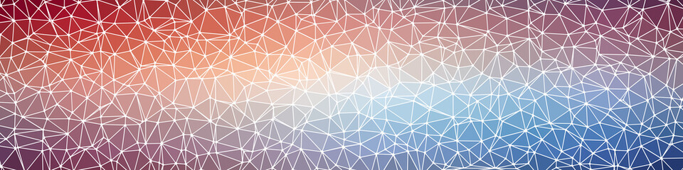 Abstract Low Polygon gradient Generative Art background illustration