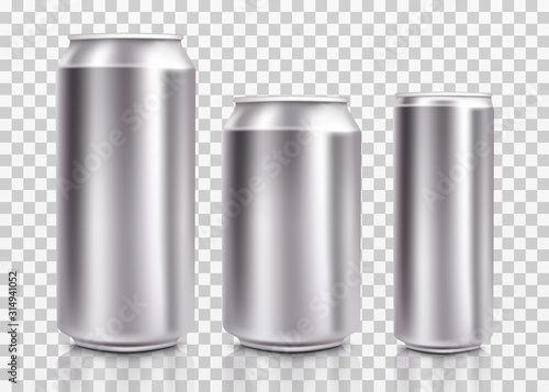 Download Realistic Metal Cans Aluminum Bear Soda And Lemonade Cans With Water Drops Energy Drink Blank Mockup Isolated Set Canned Beverages With Water Condensation On Transparent Background Vector Stock Vector Adobe Stock