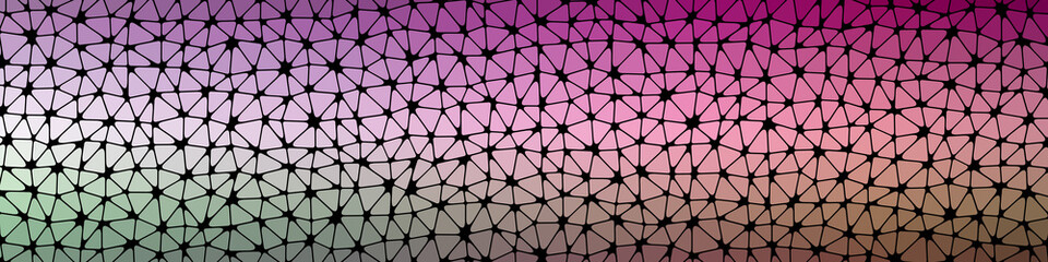Abstract Low Polygon gradient Generative Art background illustration