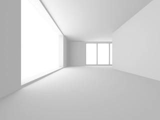 Futuristic White Architecture Design Background