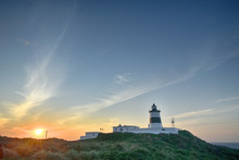 Fuguei Cape Lighthouse At Sunset At The Coast Of Shimen, Taiwan