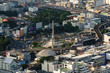 aerial view of Victory monument in central transportation in Bangkok, Thailand