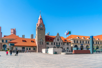 Poster - The ancient architecture of Qingdao railway station