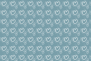 Sticker - Heart shaped images stitching into a seamless background