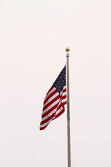 American Flag United States of America USA White Sky