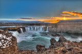 Fototapeta  - The Godafoss (Icelandic: waterfall of the gods) is a famous waterfall in Iceland.