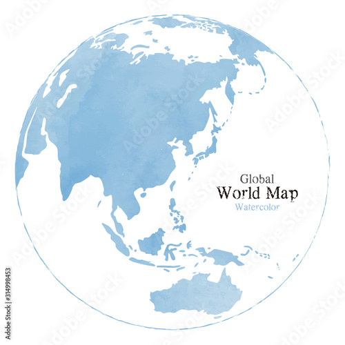 水彩風のおしゃれな世界地図 地球 Stock Vector Adobe Stock 水彩風のおしゃれな世界地図 地球 Stock Vector Adobe Stock