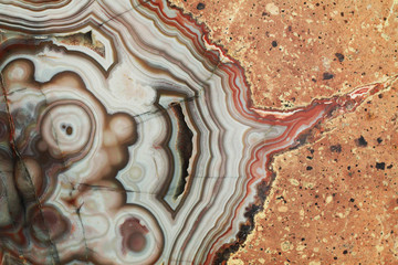 Canvas Print - agate mineral texture