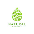 creative natural logo concept, vector concept illustration