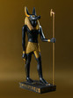 Figure representing the Egyptian divinity of Anubis, a jackal