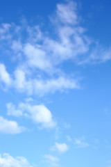 Wall Mural - image blurry white cloud on blue sky in the morning, clear weather day background