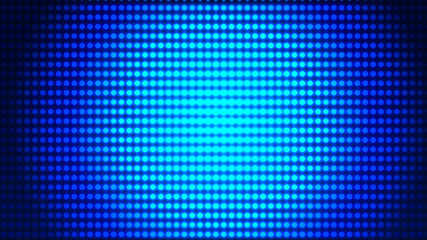 Wall Mural - dots white blue pattern screen led light gradient texture background. abstract technology big data d