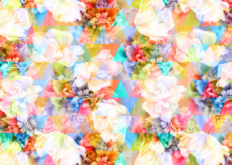 abstract floral pattern texture design