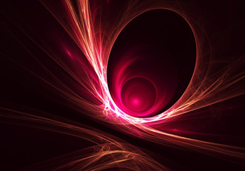 Wall Mural - Abstract color dynamic background with lighting effect. Fractal spiral. Fractal art
