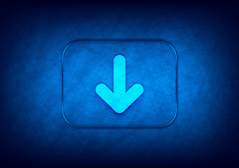 Wall Mural - Down arrow icon abstract digital design blue background