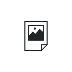 Aufkleber - flyer icon template color editable. brochure symbol vector sign isolated on white background illustration for graphic and web design.