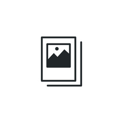 Aufkleber - flyer icon template color editable. brochure symbol vector sign isolated on white background illustration for graphic and web design.