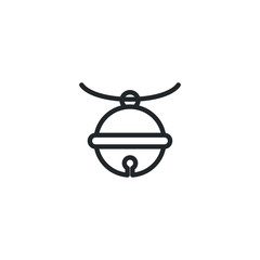 Aufkleber - pet bell icon template color editable. pet bell symbol vector sign isolated on white background illustration for graphic and web design.