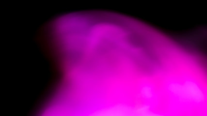 Canvas Print - purple flare on a black background. light for design