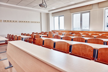small classroom of an university lecture hall