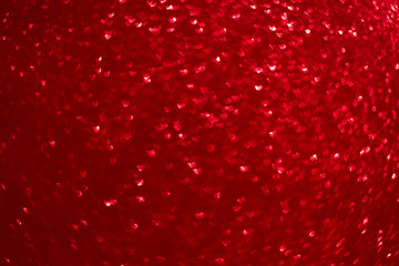 Valentines Day banner background made of many red hearts. Copyspace. Love concept.