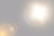 © kulinskaia - Vector transparent sunlight special lens flare light effect