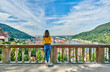 © haveseen - Tourist in Heidelberg town on Neckar river in, Germany
