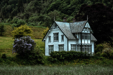 abandoned old Norwegian house