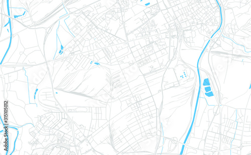 Cuadros en Lienzo Ostrava, Czechia bright vector map