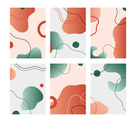 Wall Mural - geometric shape patterns. modern abstract backgrounds with dynamic composition and trendy patterns. 