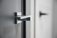 Metal Doors Knob Handle On Modern Interior