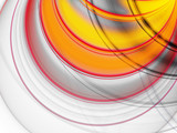 Fototapeta Panele - yellow abstract fractal background 3d rendering illustration