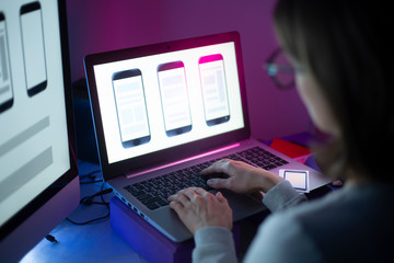 Wall Mural - design and development of mobile phone interface applications.