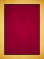 Wall Mural - Elegant Rich Gold Parchment. Rich Red Textured Frame. Portrait Orientation.