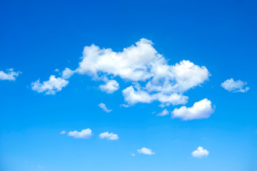 blue sky with cloud in bright morning.