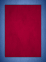 Wall Mural - Elegant Rich Red Parchment. Light Blue Textured Frame. Portrait Orientation.