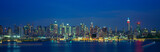 Fototapeta Miasta - Manhattan Skyline From Weehawken, NJ, Night, New York