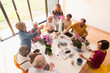 © Tom Merton/Caia Image - Active seniors enjoying flower arranging class