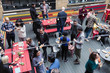 © Sam Edwards/Caia Image - Friends socializing at party on patio