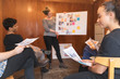 © Tom Merton/Caia Image - Creative designers brainstorming, reviewing proofs in office meeting