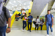 © Chris Ryan/Caia Image - Junior high students at stairs