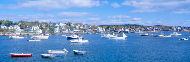 Poster - Lobster Village, Northeast Harbor of Mount Desert Island, Maine