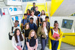 © Chris Ryan/Caia Image - Portrait junior high students on stairs